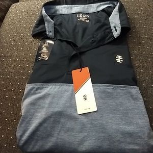 NWT Izod polo size XLT. Blue over blue